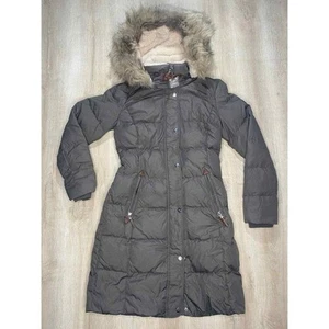 NWT Polo Ralph Lauren Womens Coat Gray S Puffer Jacket Fleece Hooded Long $330 - Picture 1 of 6