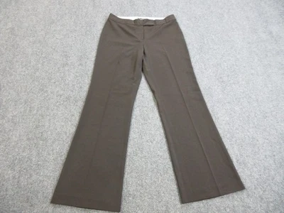 Tahari Dress Pants Womens Size 6 Brown Flared Solid Hook & Eye Closure Office - Image 1 of 4