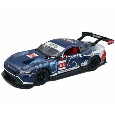 1:24 Ford Mustang GT3 Model Car Diecast Toy Cars Toys for Boys Kids Gifts Blue - Image 1 of 4