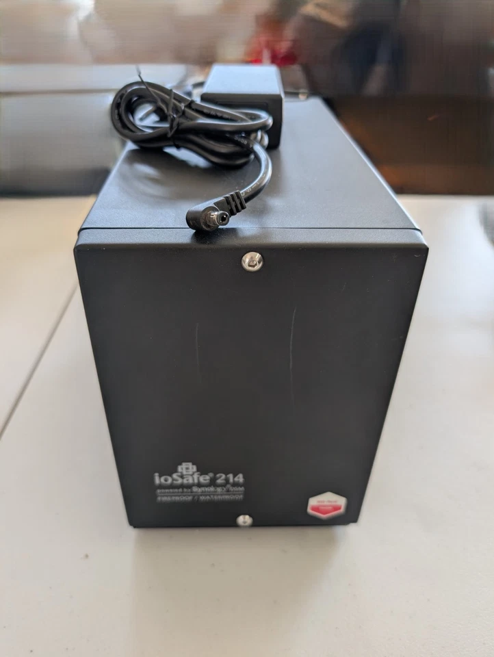 ioSafe 214 NAS RAID Server *Fire And Water Rated* No hard drives w/ Power Supply - Image 1 of 4