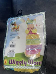 Disfraz de Halloween infantil de gusano ondulado rubíes recién nacido talla O-3 meses - Imagen 1 de 4