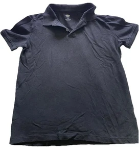 Old Navy Black Collared Pullover Kids Short Sleeve Polo Shirt Size M (8) - Picture 1 of 10