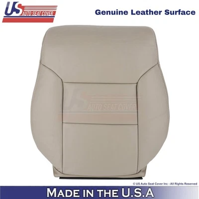 Cubierta de asiento superior del conductor de cuero genuino para Toyota Sienna 1998-2003 roble claro Foto 1 de 4