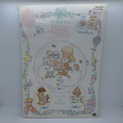 Gloria & Pat Cross Stitch Pattern Booklet-Precious Moments "The Baby Book" - Image 1 of 4