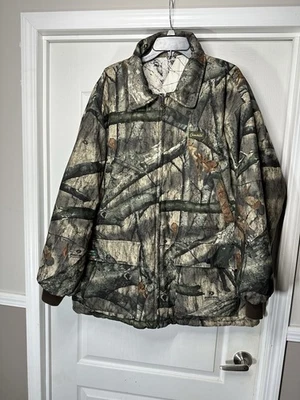 Gamehide Men's Hunting Chameleon Waterproof Jacket Mossy Oak Reversible Size XL - Image 1 of 4