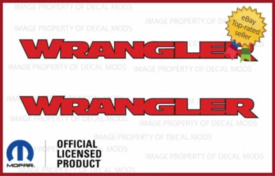 Jeep Wrangler 2007-2018 capó calcomanías de vinilo pegatinas gráficas JK rojo negro FJ3Y9 Foto 1 de 2