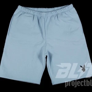 SS16 SUPREME PLAYBOY SHORTS LIGHT BLUE XL SHORT PANT PANTS 2016 - Picture 1 of 4