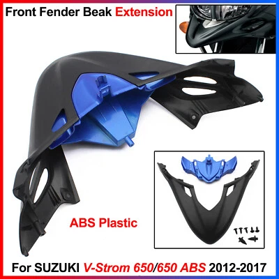 Para SUZUKI V-Strom 650 / 650 ABS - Protector de cubierta de rueda de extensión de pico de guardabarros delantero Foto 1 de 4