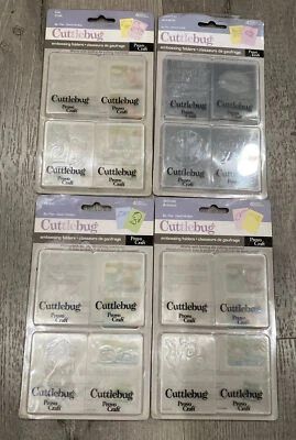 Lot Of 4 Cuttlebug ProvoCraft Embossing Folder 4-Sets -Cats, Dogs, Animals, Love - Image 1 of 4