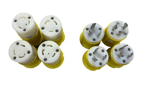 (4) Pares Hubbell HBL26CM21 y HBL26CM23 Bloqueo Resistente a la Corrosión 30A 250V 3W - Imagen 1 de 5