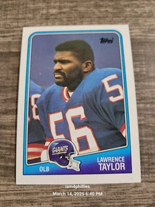 Tarjeta de fútbol americano Topps 1988 #285 Lawrence Taylor - Paquete de esquinas afiladas frescas - Imagen 1 de 2