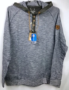 Arizona Wildcats NCAA Herren L - XL Pullover Henley Light Weight Hoodie grau NEU - Bild 1 von 6