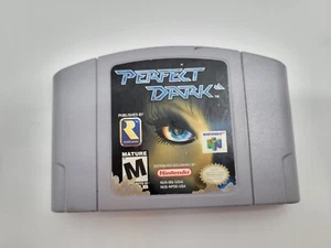 *non testato* Perfect Dark - Nintendo N64 gioco originale cartuccia etichetta usura leggera - Foto 1 di 11