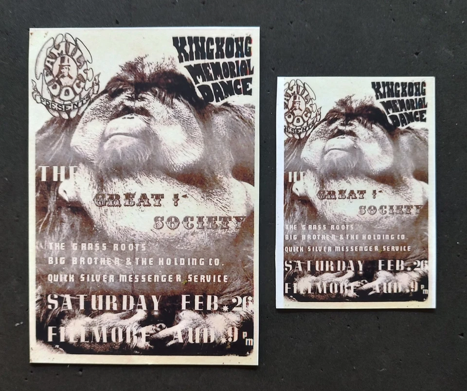 Refrigerator Magnet Set / 1966  FD 2  Family Dog  Fillmore Auditorium  Concert - Image 1 of 1