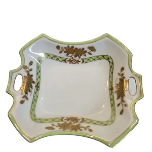 Vintage Hand Painted Noritake Nippon Two Handled Candy Nut Bon Bon Dish - Picture 1 of 7