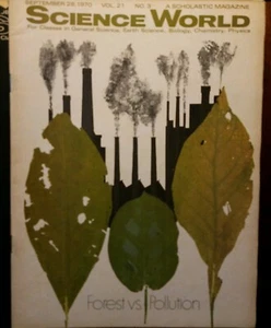 Science World Magazine 1970 - Forest vs Pollution - Scholastic Weekly - Bild 1 von 2