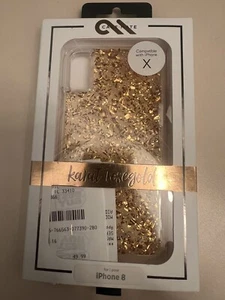 Casemate Phone Case For IPhone 8 Or X Rose Gold Glitter New In Box 2pc Protect - Photo 1 sur 8