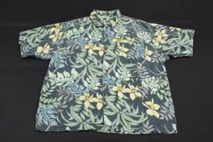 Tommy Bahama Silk Hawaiian Shirt Men's Size XL Short Sleeve Floral Camp Shirt - Picture 1 of 10