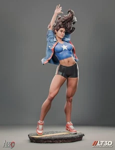 America Chavez Statue 3D Print Unpainted/Unassembled - Picture 1 of 18