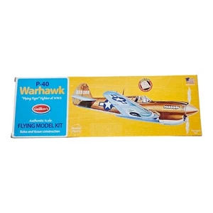 P-40 WARHAWK 501 Guillows Balsa Wood Model Flying Tiger WWII Fighter Plane Kit - Picture 1 of 6