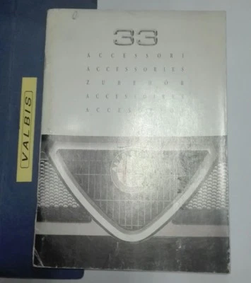 LIBRETTO "LINEA ACCESSORI " ALFA 33 -ENTRA  - Immagine 1 di 3