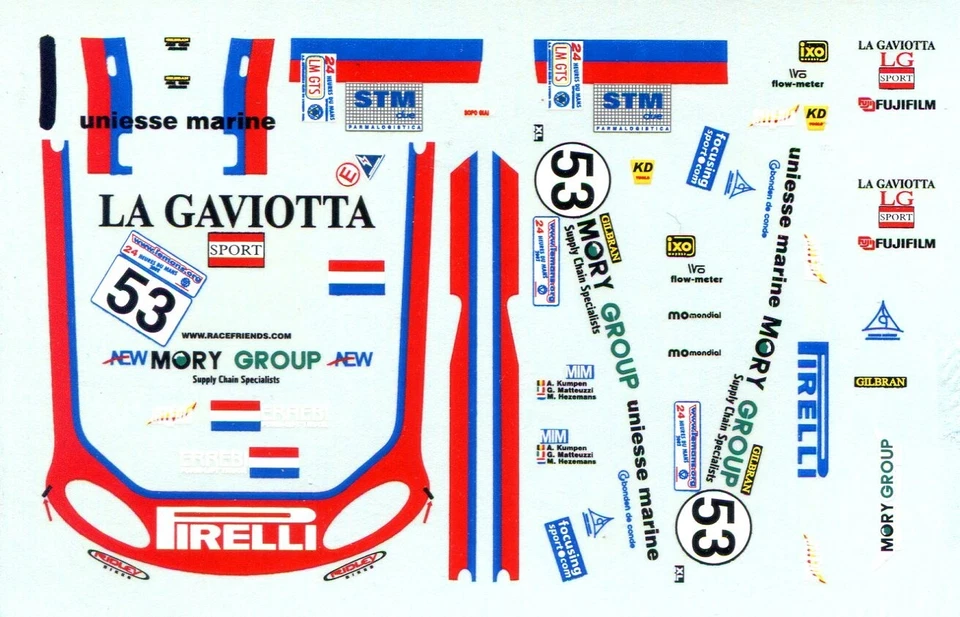 CHRYSLER VIPER GTS-R  N° 53 LE MANS 2002 COLORADO ALTAYA DECALS 1/43 - Immagine 1 di 1