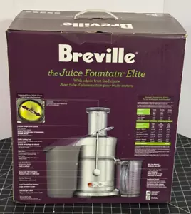 Breville 800JEXL The Juice Fountain Elite Brushed Stainless Centrifugal Juicer - Picture 1 of 15