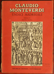 Claudio Monteverdi; Undici Madrigali C16 Madrigal Score