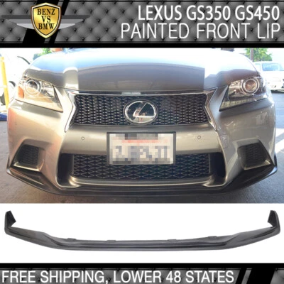 Fits 13-15 Lexus GS350 450 F Sport SK Front Bumper Lip Spoiler - Painted Silver Foto 1 de 4