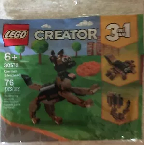 LEGO CREATOR Deutscher Schäferhund 3 IN 1 Polybeutel #30578 - 76 Teile - Neu - Bild 1 von 1