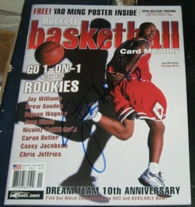 Jason Jay Williams Chicago Bulls SIGNIERT HANDSIGNIERT 2002 BECKETT Magazin COA - Bild 1 von 1