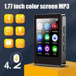 Soporte 128 GB Bluetooth Reproductor de MP3 Reproductor de Música Altavoces Integrados con Radio FM - Imagen 1 de 14