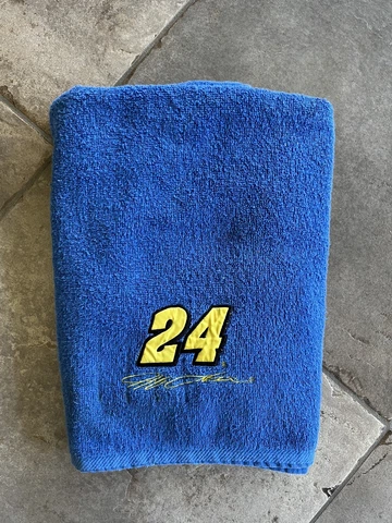 Vintage Jeff Gordon Beach Towel #24 Nascar Dupont Chevrolet Racing Cotton USA Cover