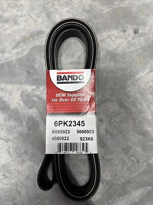 Cinturón serpentino Bando 6PK2345 para PK060923 K060923HD K060923 93 18 5050 zf Foto 1 de 2