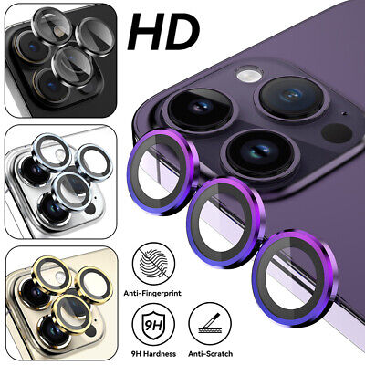 Metal Ring Tempered Glass Camera Lens Protector Cover For IPhone 14 Pro Max,Plus • 3.99$