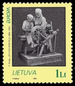 LITAUEN 510 - Europa Skulptur ""Mutterschule"" (Sb74637) - Bild 1 von 1