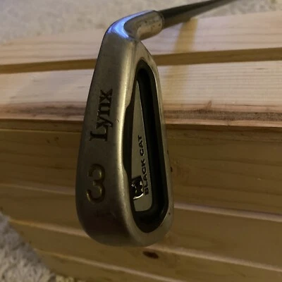 Lynx Black Cat 3 Iron Unifiber Stiff Flex Graphite Flare Shaft Golf Club - Image 1 of 4