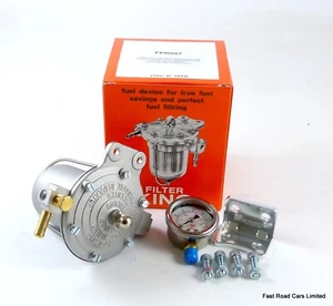 FUEL REGULATOR FILTER KING 85mm ALLOY BOWL NEW MALPASSI  WITH UPGRADED BRACKET - Picture 1 of 2