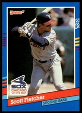 1991 Donruss Baseball Card Scott Fletcher Chicago White Sox #276