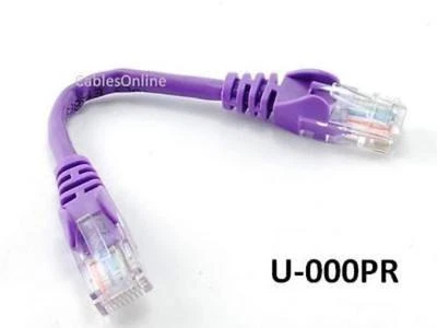 Intellinet 0.5Ft CAT5E UTP Ethernet RJ45 Patch Cable PR - Image 1 of 2