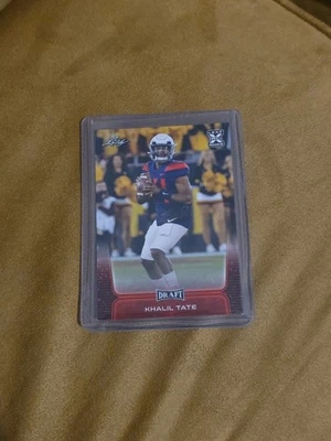 2020 Leaf Draft - Khalil Tate #46 Red (RC) - Image 1 of 2