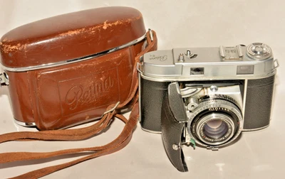 CÁMARA TELÉMETRO VINTAGE KODAK RETINA IIc con LENTE XENAR 50mm, f2.8+cs. FUNCIONANDO. Foto 1 de 4