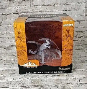WIZKIDS Pathfinder Battles Gargantuan Green Dragon Unpainted Figurine NEW - Picture 1 of 4