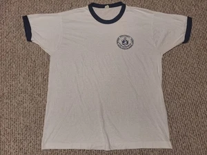 Vintage 80s Defense Intelligence Agency Ringer T-Shirt 2XL White Screen Stars - Bild 1 von 8