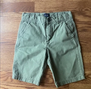 CHILDRENS PLACE Olive Green Waist Shorts Boys Sz Size 10 - Picture 1 of 3