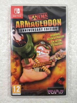 EUROPE WORMS ARMAGEDDON - ANNIVERSARY EDITION SWITCH EURO NEW (GAME IN ENGLISH/FRANCAIS