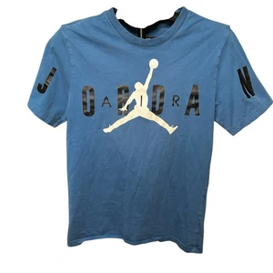 Nike Air Jordan Tshirt Herren Small Blau Logo Jumpan Freizeit Sportbekleidung Top - Bild 1 von 8