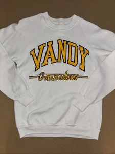 Vintage Vanderbilt Commodores Sweatshirt White Small 19x25 - Picture 1 of 4