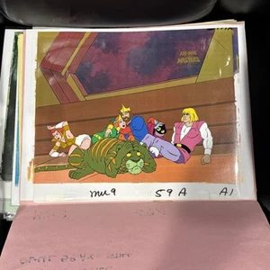Celda de producción original He-man, lápices y carpeta de producción filmación Motu - Imagen 1 de 4