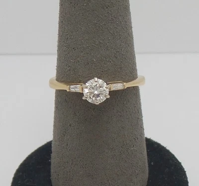 1/2CT Natural Round Diamond Engagement Anniversary Wedding Ring 14K Yellow Gold - Image 1 of 4